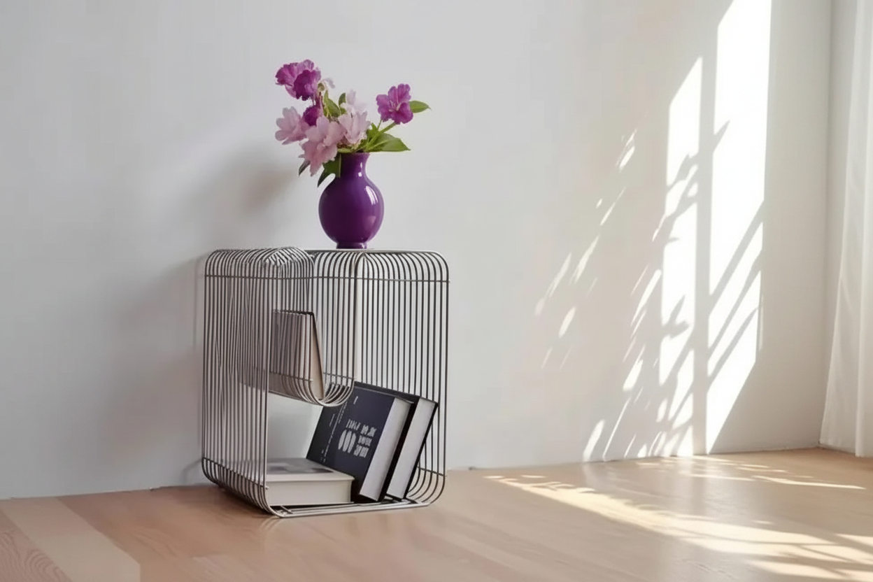 Wire Frame Side Table Creative Lifestyle